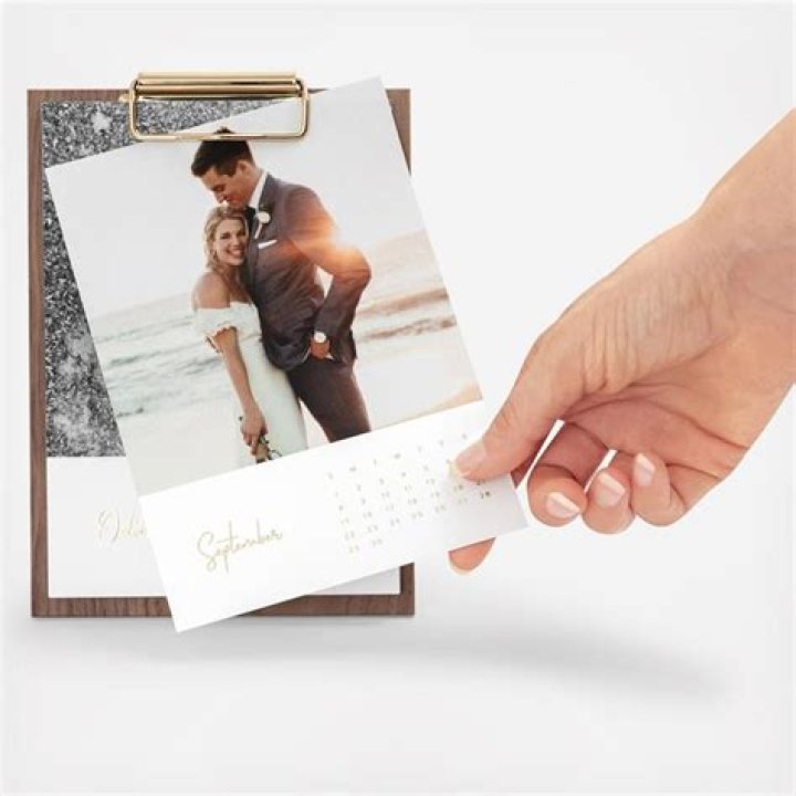 Artifact Uprising Walnut Desktop Calendar, from $30