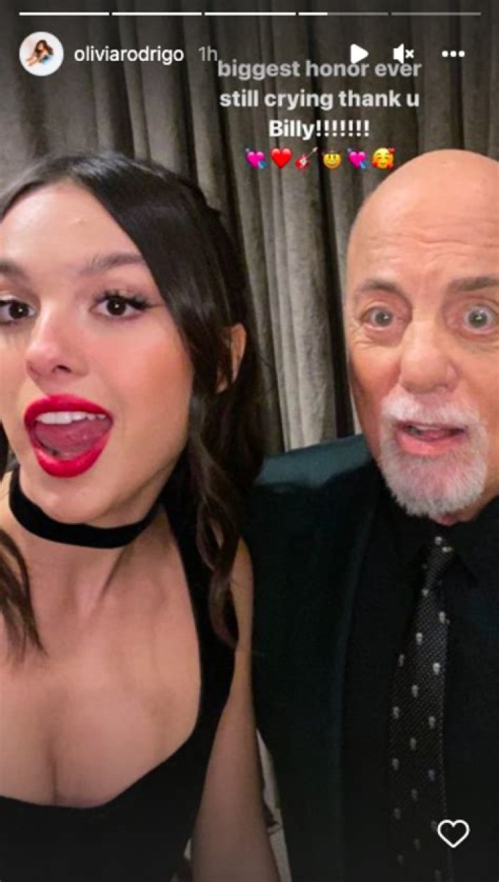 Billy Joel performs with Olivia Rodrigo at Madison Square Garden Billy Joel in concert with Olivia Rodrigo at Madison Square Garden, New York, USA - 24 Aug 2022