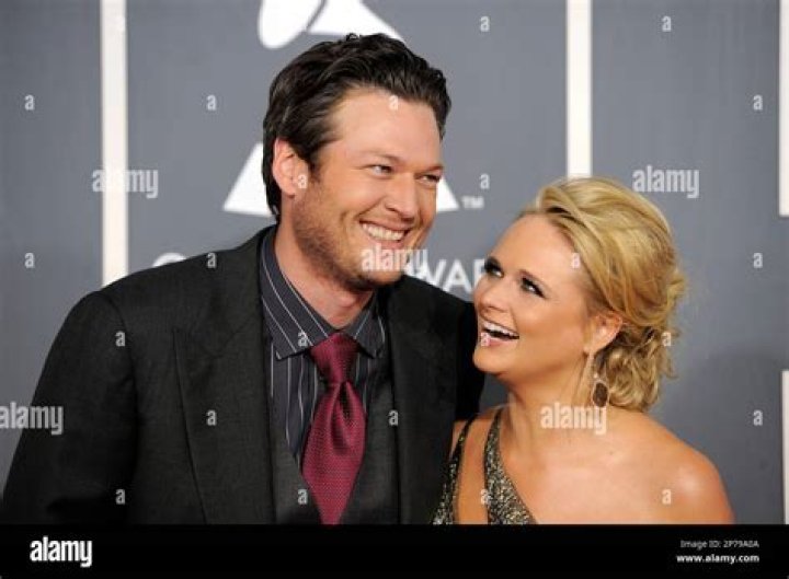 Blake Shelton, left, and Miranda Lambert arrive at the 48th annual CMA Awards in Nashville, Tenn. Shelton and Lambert announced their divorce after four years of marriage. Shelton's spokesman provided a statement from the couple on People Blake Shelton Miranda Lambert, Nashville, USA