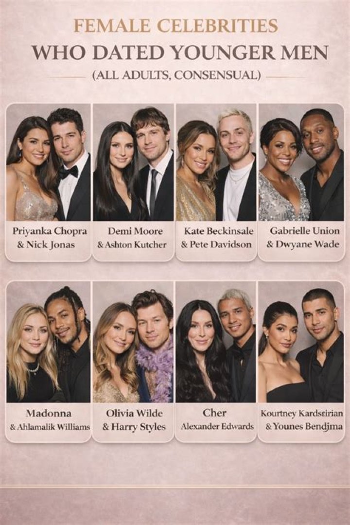 Celebrities Who Dated Younger Men!