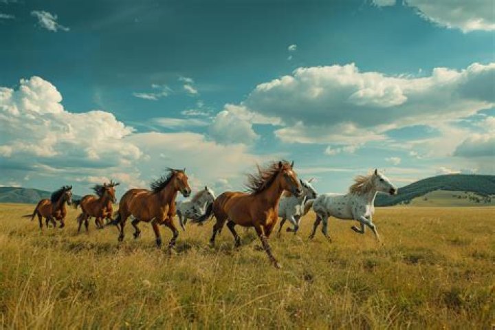 Horses in the pack at the 2019 Preakness Stakes