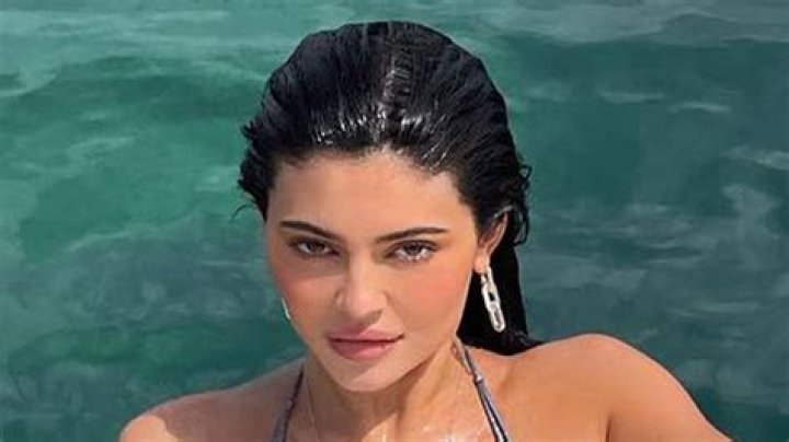 Kylie Jenner In Bikini & Jean Shorts