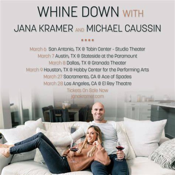 Michael Caussin, Jana Kramer The Napa Valley Wine Train, Napa, USA - 06 Apr 2019