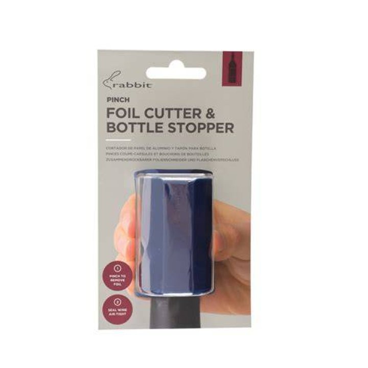 Rabbit Pinch Foil Cutter + Bottle Stopper, $10