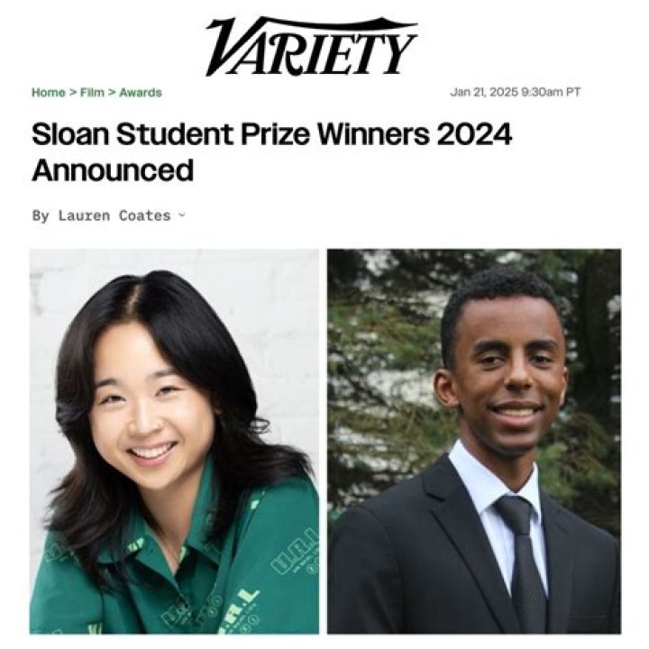 Sloan Student Prize Winners