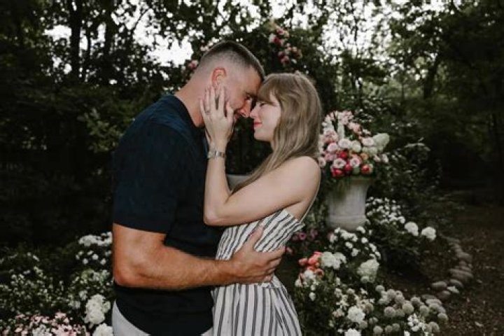 Taylor Swift and Travis Kelce at the 2024 Super Bowl